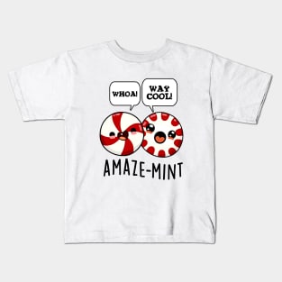 Amaze-mint Cute Peppermint Candy Pun Kids T-Shirt